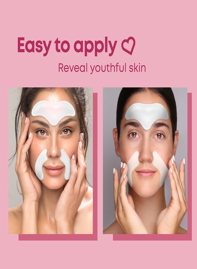 Bayside Forehead Wrinkle Patches and Smile Line Patches Set | Hyaluronic Acid Aloe Collagen Vitamin E | Overnight Treatment for Fine Lines Nasolabial Folds and Facial Wrinkles | Non-Invasive Skin-Friendly - Image 4